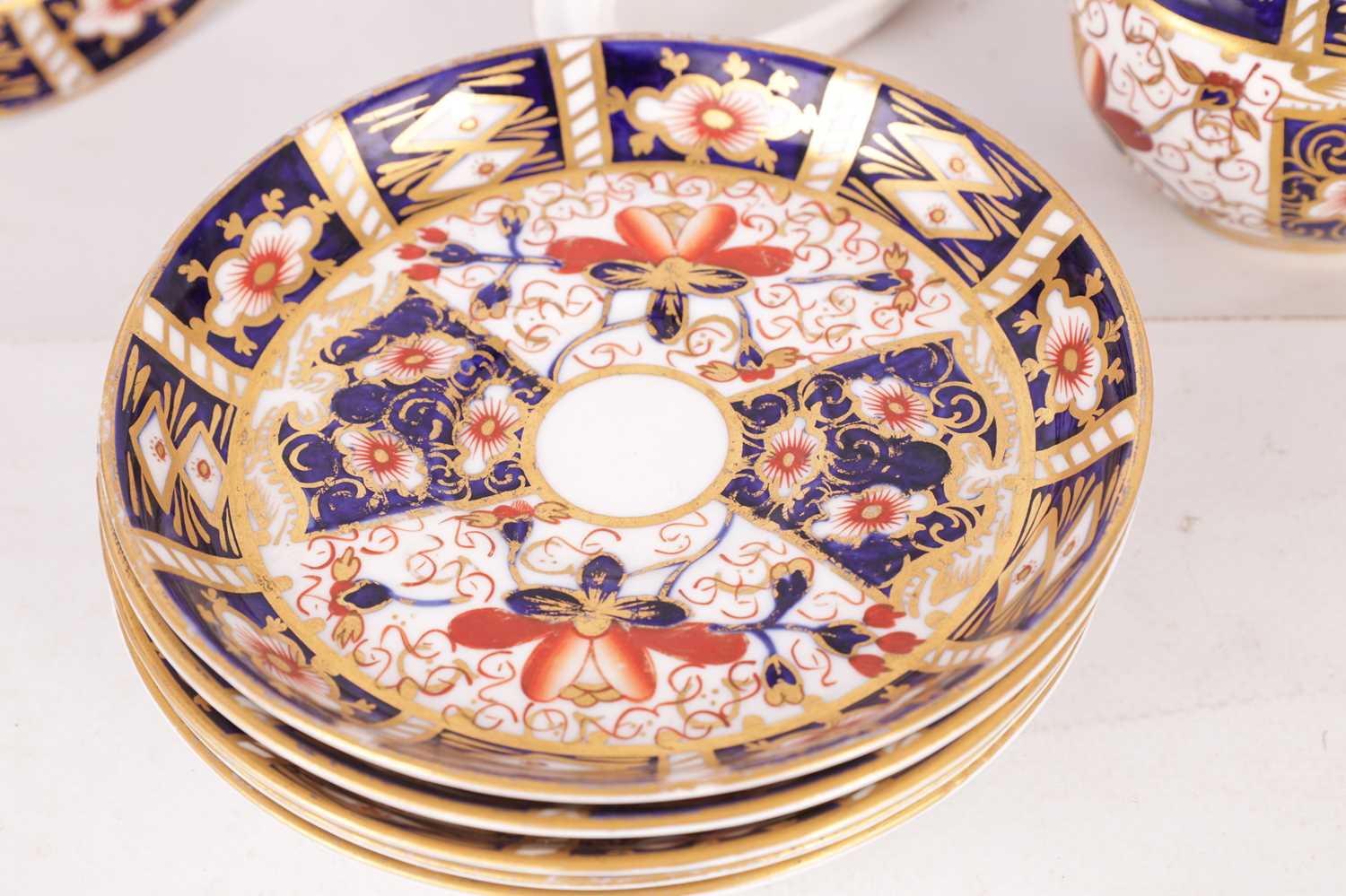 A LATE 19TH CENTURY IMARI PATTERN ROYAL CROWN DERBY TEA SET - Bild 6 aus 11