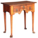 AN 18TH CENTURY OAK LOWBOY