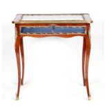 A 19TH CENTURY FRENCH ROSEWOOD ORMOLU MOUNTED BIJOUTERIE TABLE