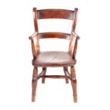 A 19TH CENTURY OXFORD ELM CHILD'S CHAIR