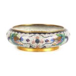 A CHINESE CLOISONNE AND GILT BRONZE BOWL