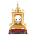 LEROY, A PARIS A MID 19TH CENTURY FRENCH ORMOLU MANTEL CLOCK