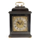 JOHN AUSTIN, WATFORD A LATE 17TH CENTURY EBONISED BRACKET CLOCK