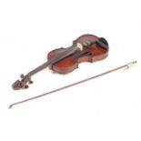 A 19TH CENTURY VIOLIN, POSSIBLY FRENCH