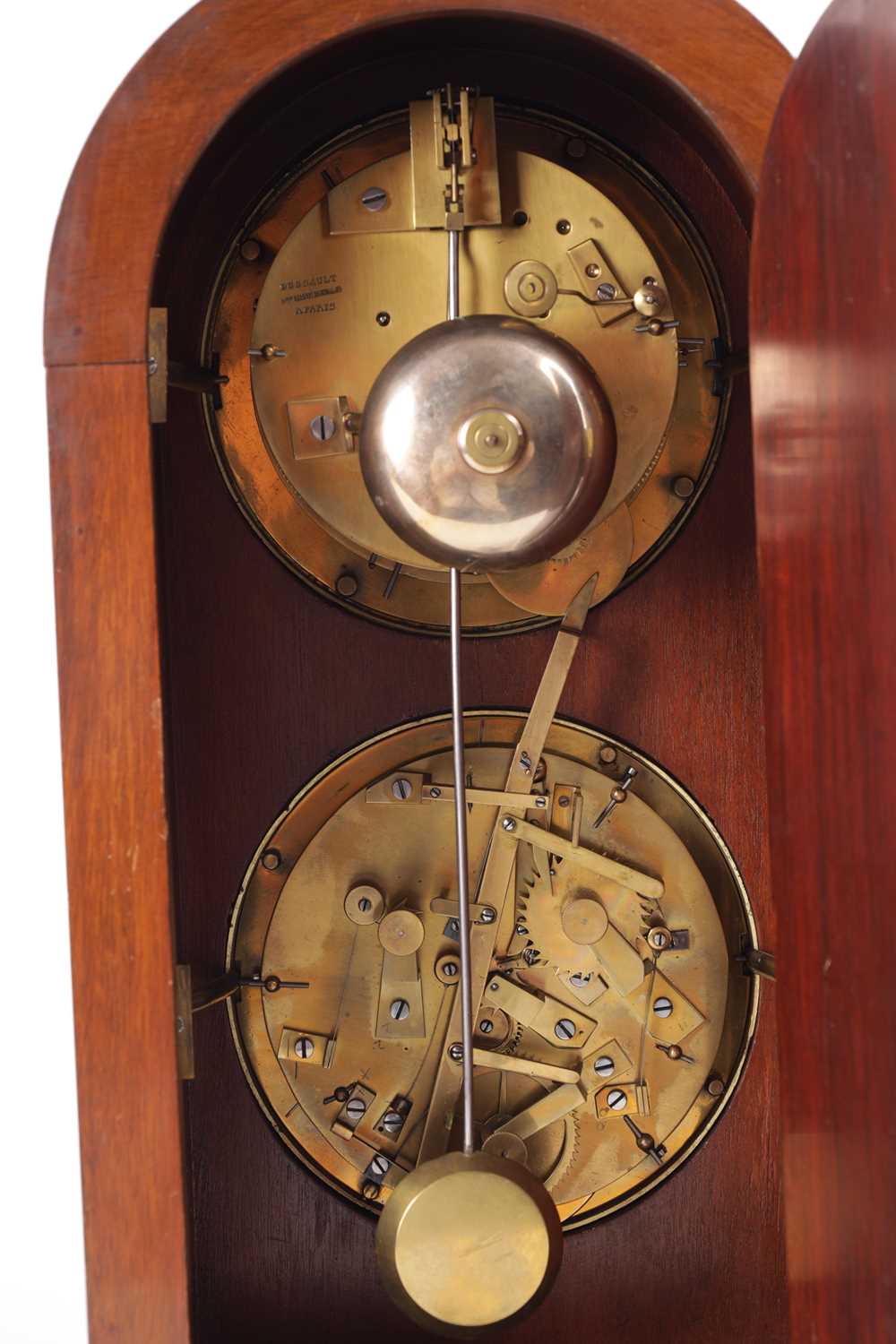 AN EARLY 20TH CENTURY FRENCH PERPETUAL CALENDAR AND MOONPHASE MANTEL CLOCK - Image 8 of 13