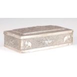 A LATE 19TH CENTURY INDIAN SILVER BOX