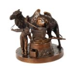 A.M. BONEGOR. A LATE 19TH CENTURY RUSSIAN PATINATED BRONZE SCULPTURE