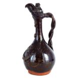 A 19TH CENTURY CANAKKALE TURKISH POTTERY EWER