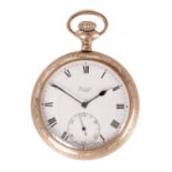 AN AMERICAN LIMIT GOLDPLATED POCKET WATCH