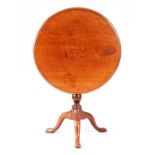 A GEORGE III MAHOGANY TILT TOP TABLE