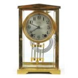 SETH THOMAS. AN EARLY 20TH CENTURY AMERICAN FOUR-GLASS MANTEL CLOCK