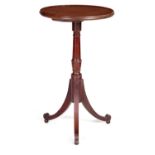 A LATE GEORGIAN HEPPLEWHITE STYLE MAHOGANY WINE TABLE