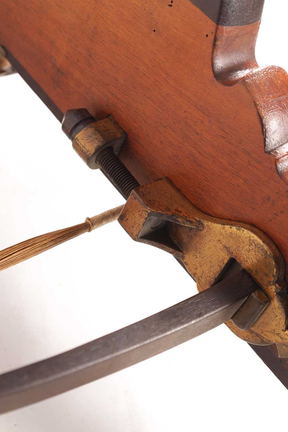 A LARGE 19TH CENTURY BELGIAN TARGET CROSSBOW - Image 7 of 12
