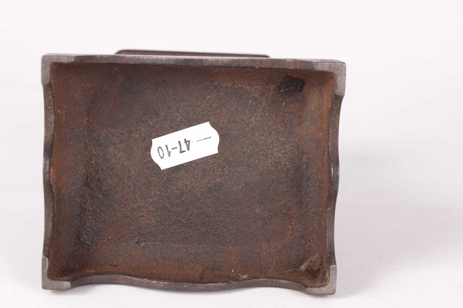 A 19TH CENTURY IRONWORK PRESENTATION TOBACCO BOX - Image 6 of 8