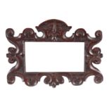 AN 18TH CENTURY CARVED OAK FRAME