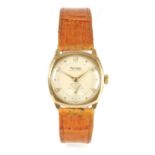 A GENTLEMAN'S VINTAGE 9CT GOLD ROTARY WRISTWATCH