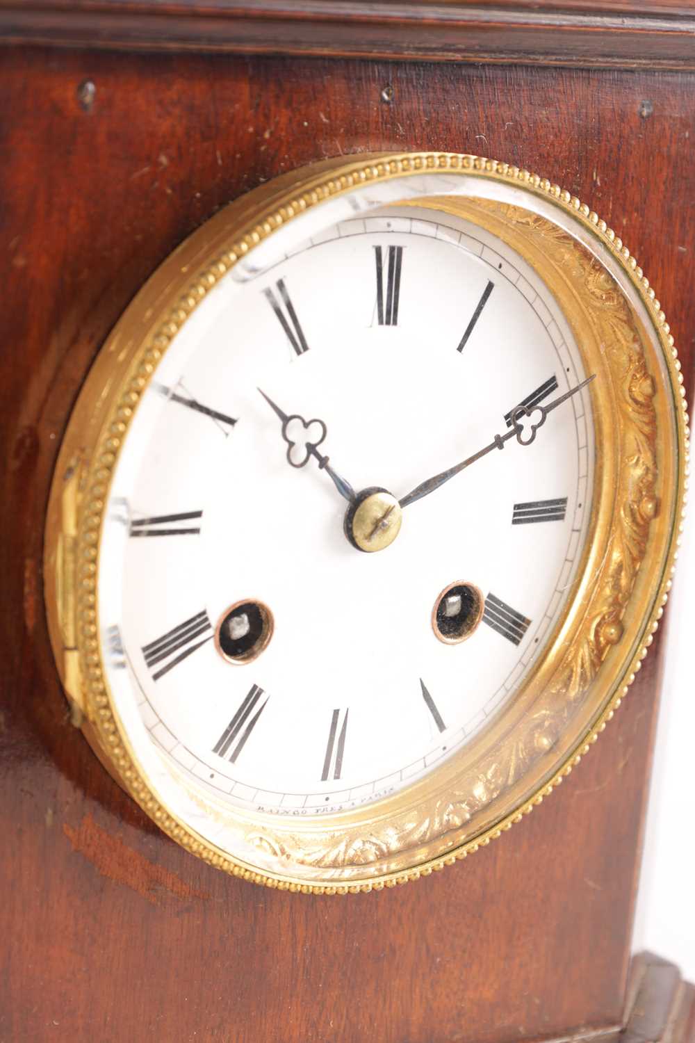 A MID 19TH CENTURY FRENCH BRONZE FIGURAL MANTEL CLOCK - Image 5 of 11