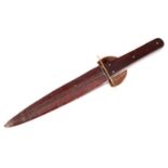 A LATE 19TH CENTURY BOWIE KNIFE BY JAMES BURNARD & SONS, SHEFFIELD