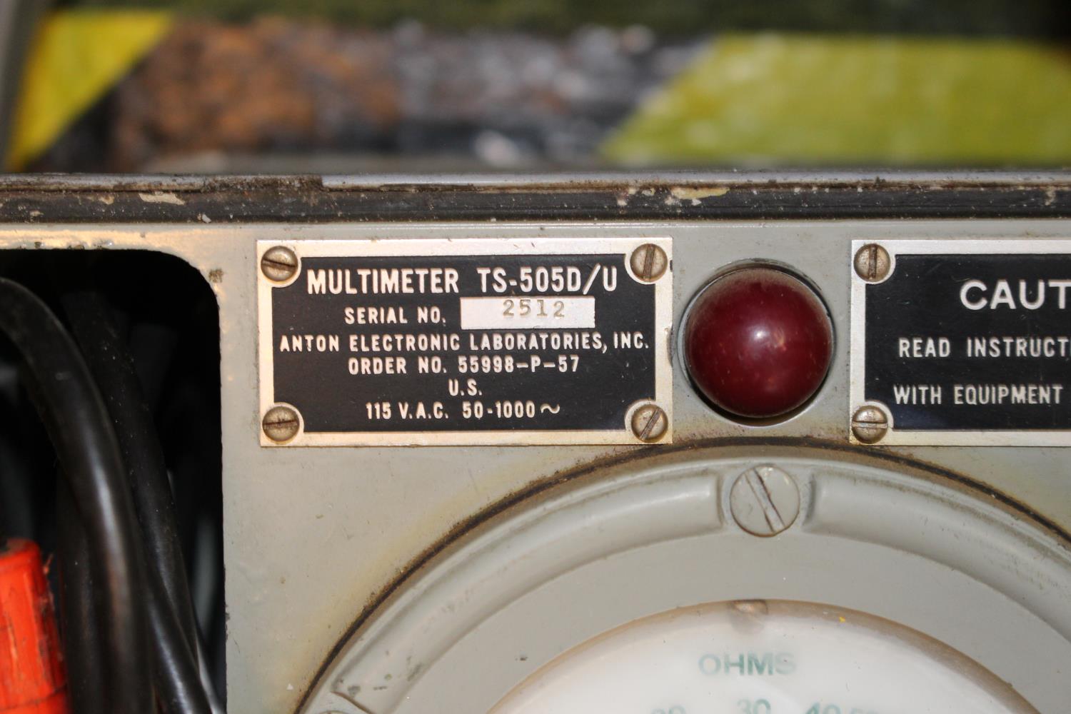 Microwave Frequency Meter and a Multimeter TS-5050/U - Image 2 of 2