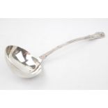 Victorian Kings Pattern Silver Ladle London 1897 by Wakely & Wheeler, 33cm in Length 320g total