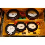 Cased 5 Piece Test Gauge Set by Maxisafe