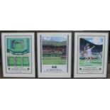 Three Official Wimbledon Championship Posters Framed 2003/04/05