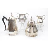 Art Deco Silver Four Piece Tea Set by Roberts & Belks Sheffield 1929. 1626g total weight