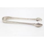 Pair of Scottish Silver sugar tongs by Matthey Craw/ James McKenzie 1805, 14cm in Length. 38g in