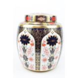 Royal Crown Derby Old Imari 1128 LIV SMall Lidded Ginger Jar 11cm in Height (1st Quality)