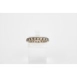 Ladies 9ct Gold CZ set eternity ring 2g total weight Size O