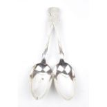 Pair of Fine Scottish Silver Table spoons by Mackay & Chisholm, Edinburgh 1859, 135g total weight
