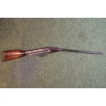 Heavy Gem .25 Spring Air Rifle serial number 626 circa 1890 by F Langenham Thuringia Germany steel