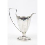 Mappin & Webb Silver Georgian design cream jug with raised handle, Sheffield 1912. 115g total weight