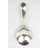 George III Silver Caddy Spoon with line rim by Fuller White, London 1788