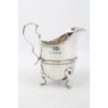 Silver George I style jug on three scroll feet, 10cm in Height, Birmingham 1906 110g total weight