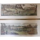 Pair of Gilt Framed engravings by T Sutherland entitled 'Partridge Shooting' and 'Pheasant Shooting'