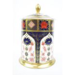 Royal Crown Derby Old Imari 1128 SGB MMIX Storage Jar 50oz with lid and fitted Box, 22cm in Height