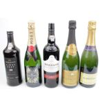 Collection of assorted Alcohol in Moet Champagne, Smirnoff Vodka, Bacardi etc