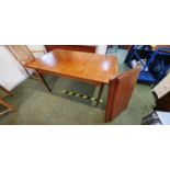 G Plan Teak Dining table with 2 leaves and applied label