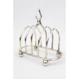 George V Silver Toast Rack of half oval arches by Robert Pringle & Sons, London 1929, 110g total