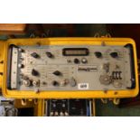 ILS Test Receiver Set Chassis Assembly PN A44130-002 in Yellow metal Shipping case