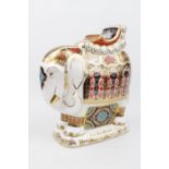 ROYAL CROWN DERBY PAPERWEIGHT, 'Large Elephant', Silver Stopper, height 20cm