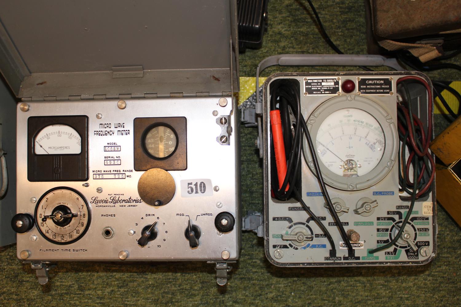 Microwave Frequency Meter and a Multimeter TS-5050/U