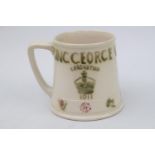 Early & Rare James MacIntyre & Co Ltd 1911 Coronation Mug designed by & signed William Moorcroft.