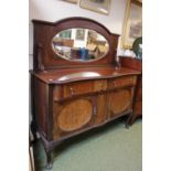 Edwardian Mahogany serpentine fronted sideboard on cabriole legs