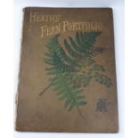 Heaths Fern Portfolio 1885 1st Edition SPCQ with fifteen full page chromolithographic plates