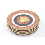 ROSENTHAL VERSACE MEDUSA Set of 6 Side plates. 18cm in Width