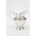 Gorham of Providence Rhode Island USA Silver Melrose pattern Cream Jug with chased foliate