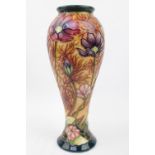 Moorcroft Cosmos on 75/10 Shape vase. A beautiful Rachel Bishop design of intertwined fennel &