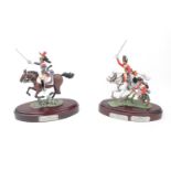 2 The Stadden Edition Cast lead military figures by Charles C. Stadden, comprising Cavalry Men on